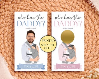 Baby Shower Games, Who Has the Dad Scratch Off, Baby Daddy Shower Game, Find the Daddy, Fun Baby Shower Game, Baby Shower Activity, PRINTED