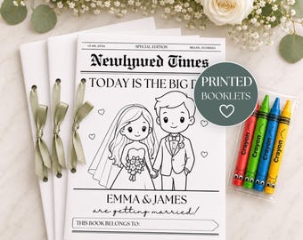 Kids Wedding Activity Pack Wedding Coloring Book Wedding Activity Book Children's Wedding Activity Book Kids Reception Table Activities