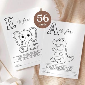 ABC Coloring Book Baby Shower Game, ABC Baby Shower Coloring Book, Baby's First ABC Book, Baby's First Alphabet Book Baby Shower Activity #3