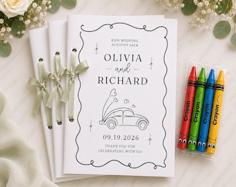Kids Wedding Activity Pack Wedding Coloring Book Wedding Activity Book Children's Wedding Activity Book Kids Reception Table Activities