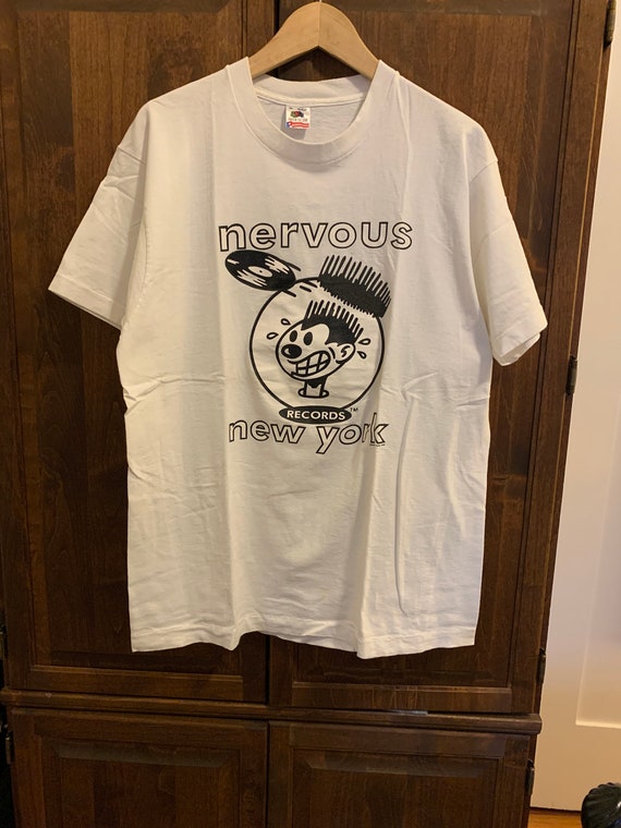 90s Vintage Nervous Records New York Tee