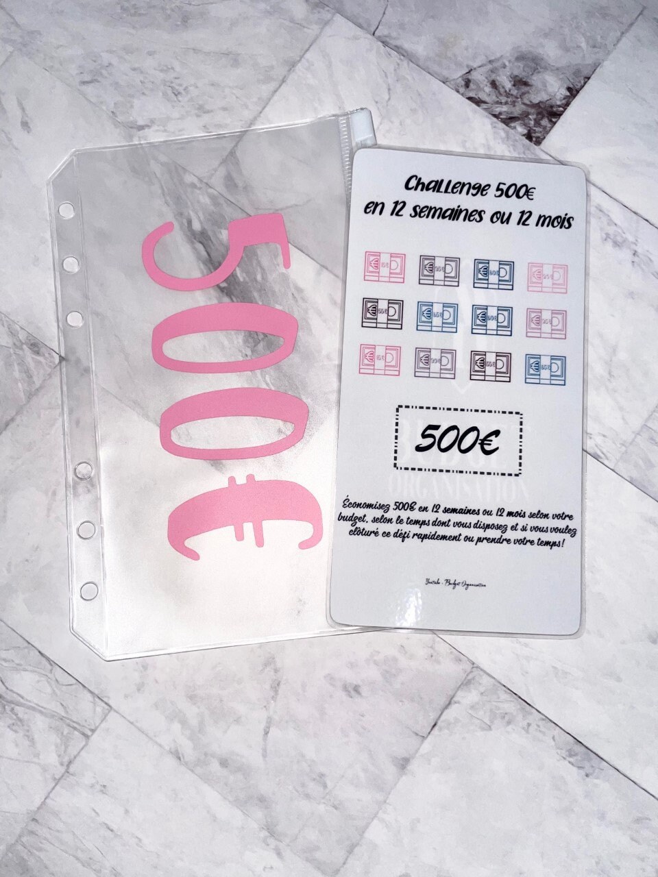 Kit défi 5€ pour avoir 200€ enveloppe zip A6 + tracker – Ma boutique  creative