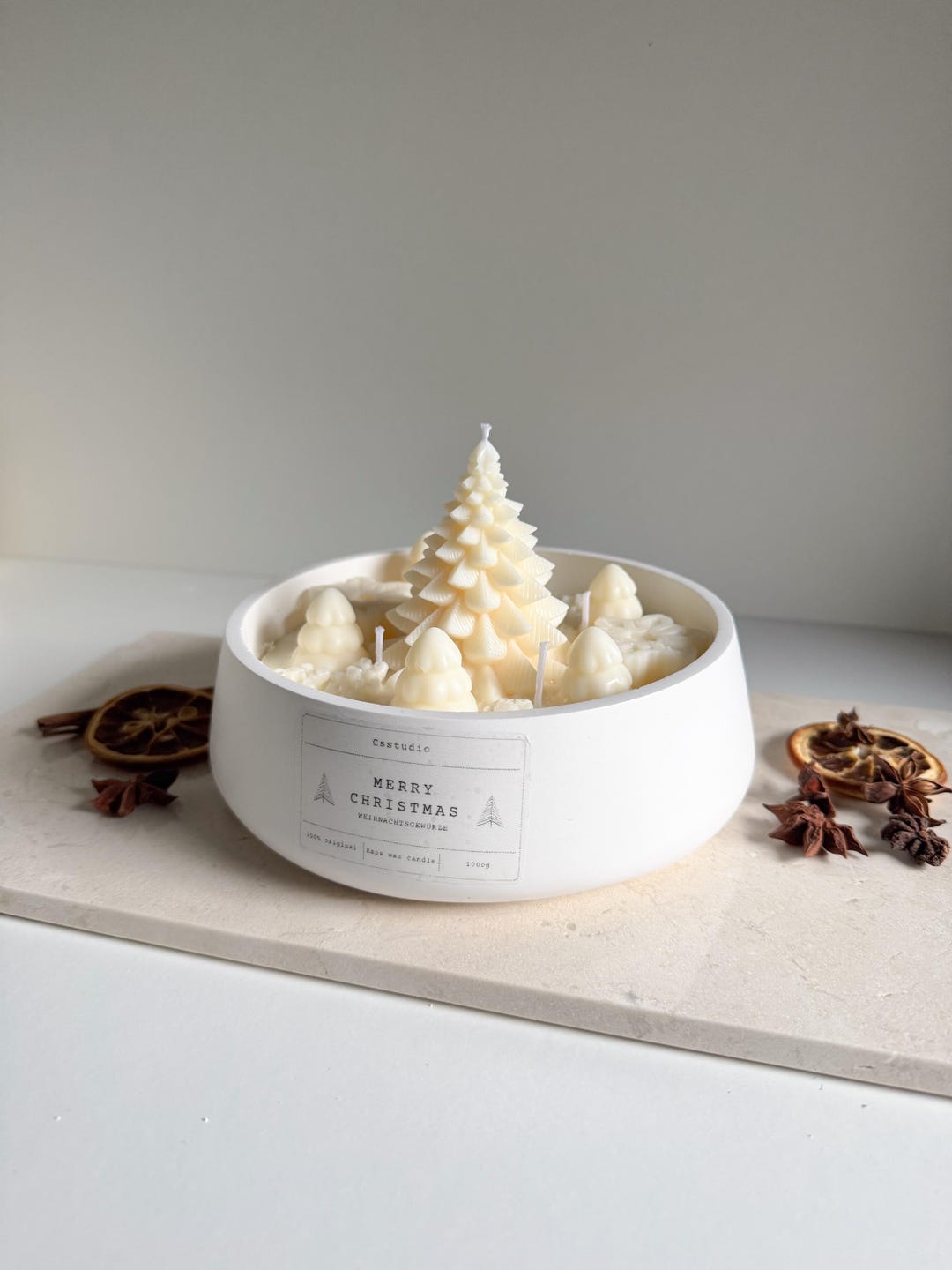 Bougie Joyeux Noël | bougie parfumée | bougie d'hiver | pays des merveilles hivernales | bougie de Noël | Noël | idée cadeau | cadeau de Noël