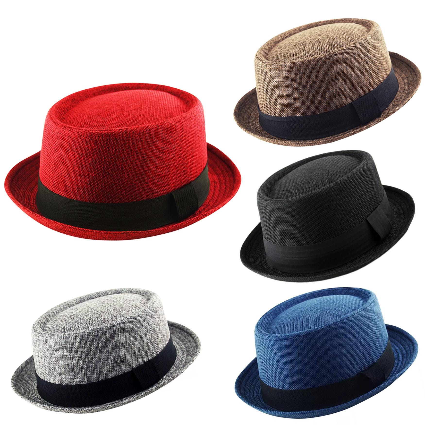 Premium Adult Pork Pie Trilby Jute Hessian Feel Hat Band Unisex (Breaking Bad Heisenberg Style)