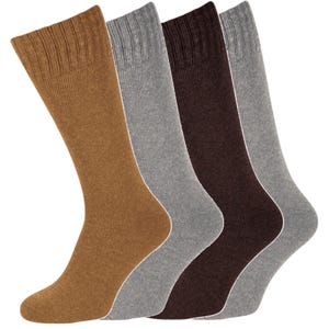 Men&#39;s H.MATE  3-4 Pair Packs Long Warm Comfort Merino Lambs Wool Blend 2.4 Tog Socks - UK 6-11 - EUR 39-45