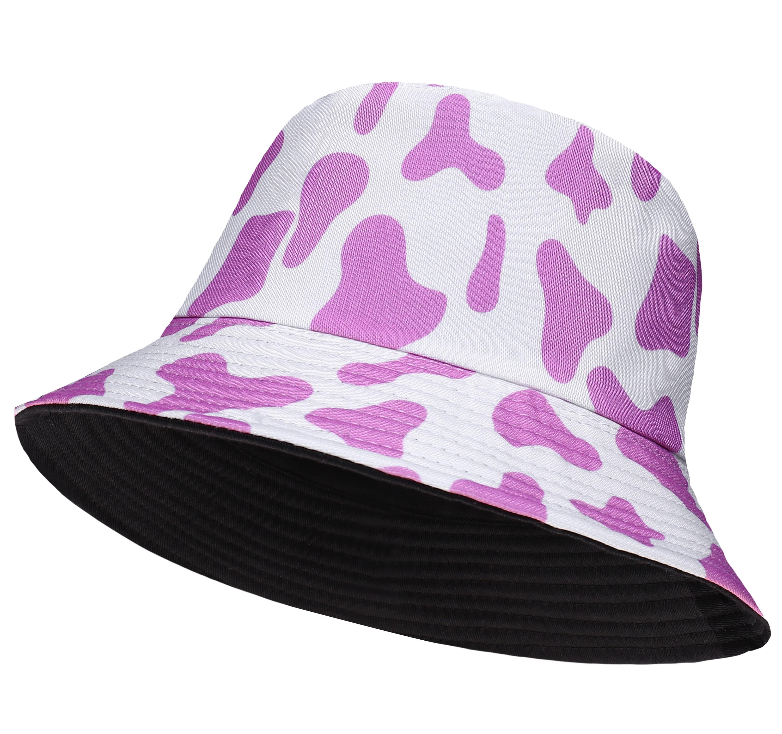Reversible Bucket Hat - Unisex Festival Fisherman Cap For Men & Women, Cotton Canvas