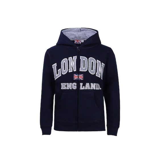 Sweat à Capuche Uni Enfant Fille Garçon - Polaire Douce UK 5-13 Ans - Pochette Kangourou