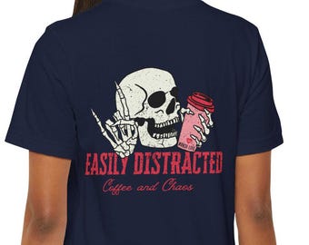 Funny ER Nurse T-Shirt: Coffee & Chaos Bella Canvas Tee