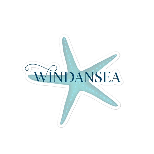 Windansea Seastar Bubble-free stickers - Starfish - San Diego Beaches, California, Beach, San Diego Bay, Beach Collection