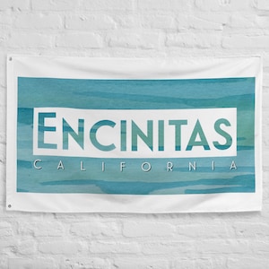 Encinitas Flag, Beach Collection, San Diego County Beaches, Southern California