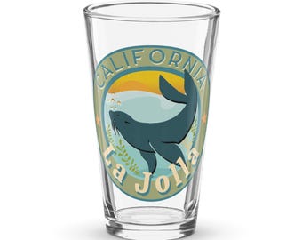 Vaso de pinta con leones marinos de La Jolla, California - Vive La Jolla y disfruta de los juguetones leones marinos durante todo el año - Kayak La Jolla - La Jolla Shores