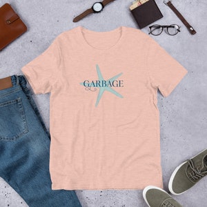 Garbage Surf Spot Seastar Short-Sleeve Unisex T-Shirt - Starfish - San Diego Beaches, California, Beach, San Diego Bay, Beach Collection