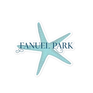 Stickers zonder luchtbellen Fanuel Park - Starfish - Mission Bay, Pacific Beach, San Diego Beaches, Californië, Beach, Volleyball, Beach Collection