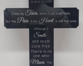 Grave Marker, memorial  Personalised Plaque