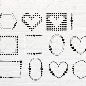 Herz Umriss svg, Herzrahmen svg, png, dxf, eps, pdf