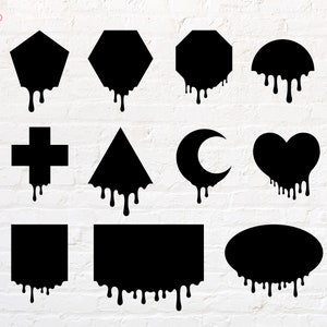Tropfende Form svg, png, dxf, eps, pdf