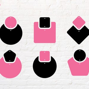 Earring Shapes svg, png, dxf, eps, pdf
