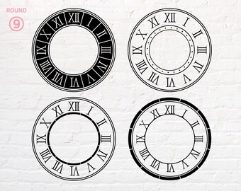 Clock Frame svg, Clock svg, Rectangle Frame svg, png, dxf, eps, pdf