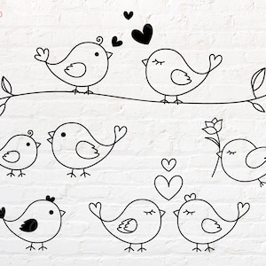 Oiseau svg, svg oiseau mignon, png, dxf, eps, pdf