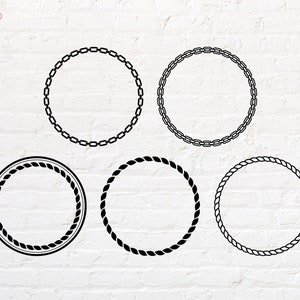 Circle Chain & rope svg, png, dxf, eps, pdf