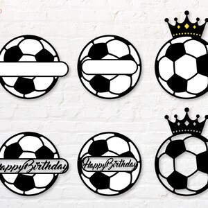 Soccer Topper svg, png, dxf, eps, pdf