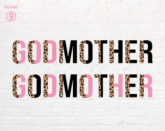 Leopard godmother svg, Leopard print godmother svg, png, eps, dxf, pdf