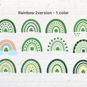Shamrock Rainbow svg, png, dxf, eps, pdf