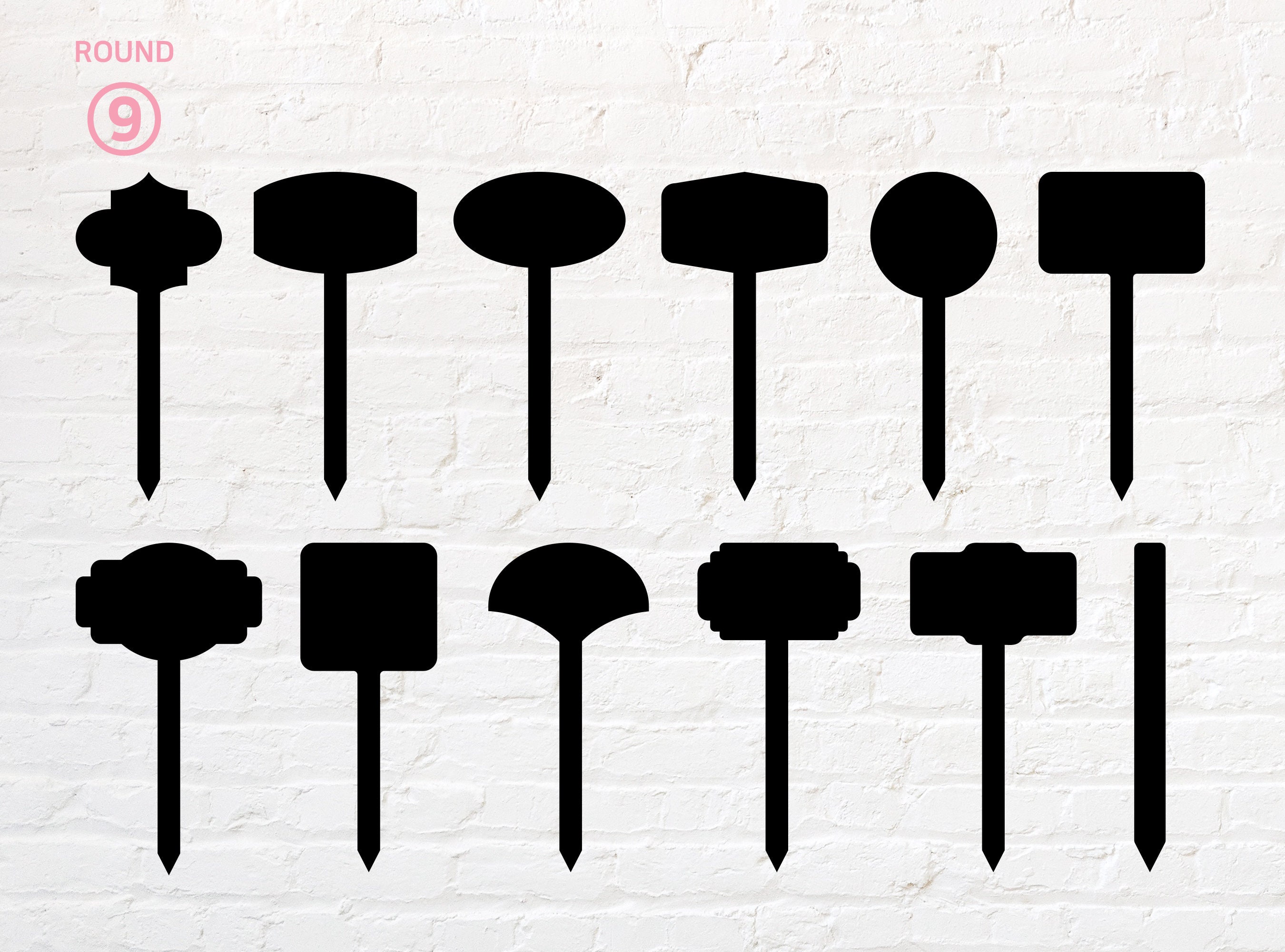 ＊道路柄　オーダーページ＊ Garden Marker Svg, Png, Dxf, Eps, Pdf - Etsy