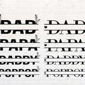 Pai split svg, Papa split svg, png, dxf, eps, pdf