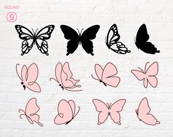 Butterfly Outline svg, png, dxf, eps, pdf