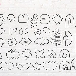 Esquema de formas abstractas svg, png, dxf, eps, pdf
