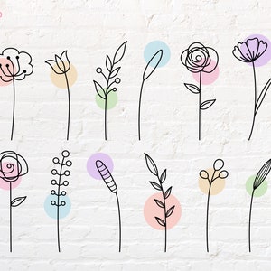 Flower Outline svg, png, dxf, eps, pdf