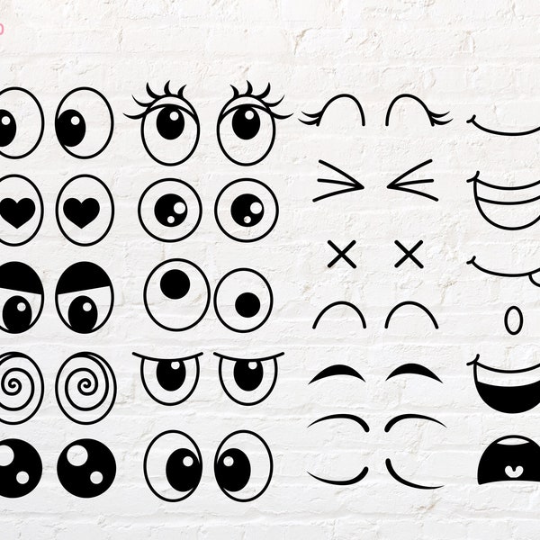 Eyes svg, png, dxf, eps, pdf