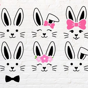 Visage de lapin svg, png, dxf, eps, pdf