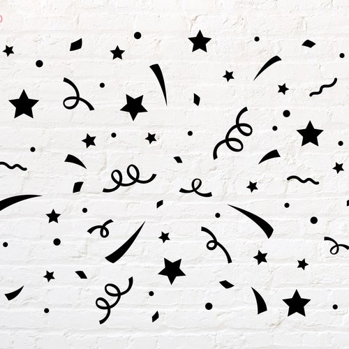Confetti Svg Png Dxf Eps Pdf Etsy