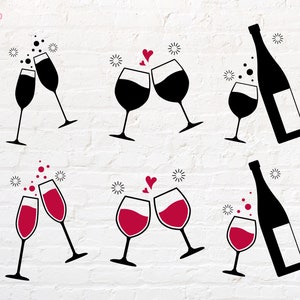 Verre à vin svg, png, dxf, eps, pdf