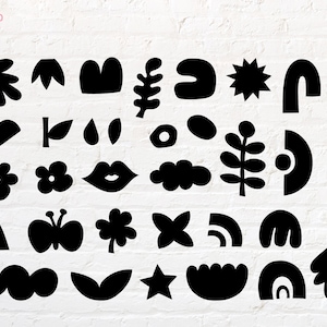 Formas abstractas svg, png, dxf, eps, pdf