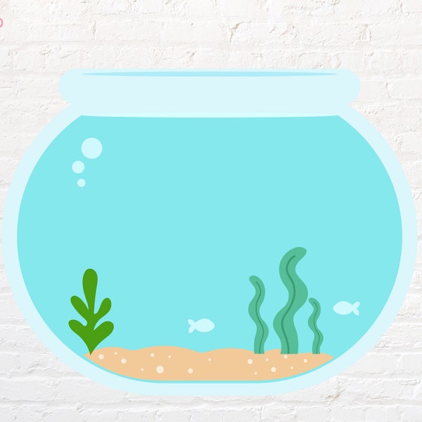 Fish bowl svg, 2set svg, png, dxf, eps, pdf