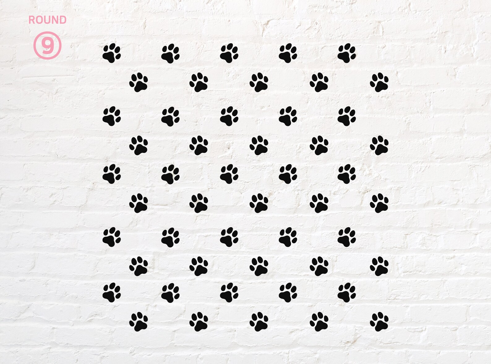 Paw Divider Svg Dog Paw Pattern Png Dxf Eps Pdf Etsy Canada