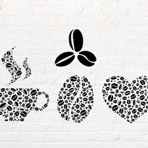Grano de café svg, Café svg, png, dxf, eps, pdf