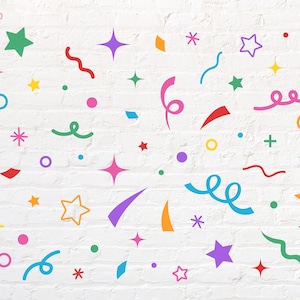 Confettis svg, png, dxf, eps, pdf