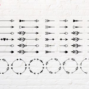 Flecha svg, Flecha Dividida svg, Flecha Círculo svg, png, dxf, eps, pdf