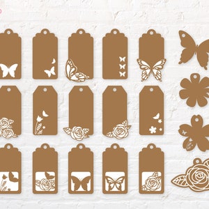 Schmetterling Geschenkanhänger svg, png, dxf, eps, pdf