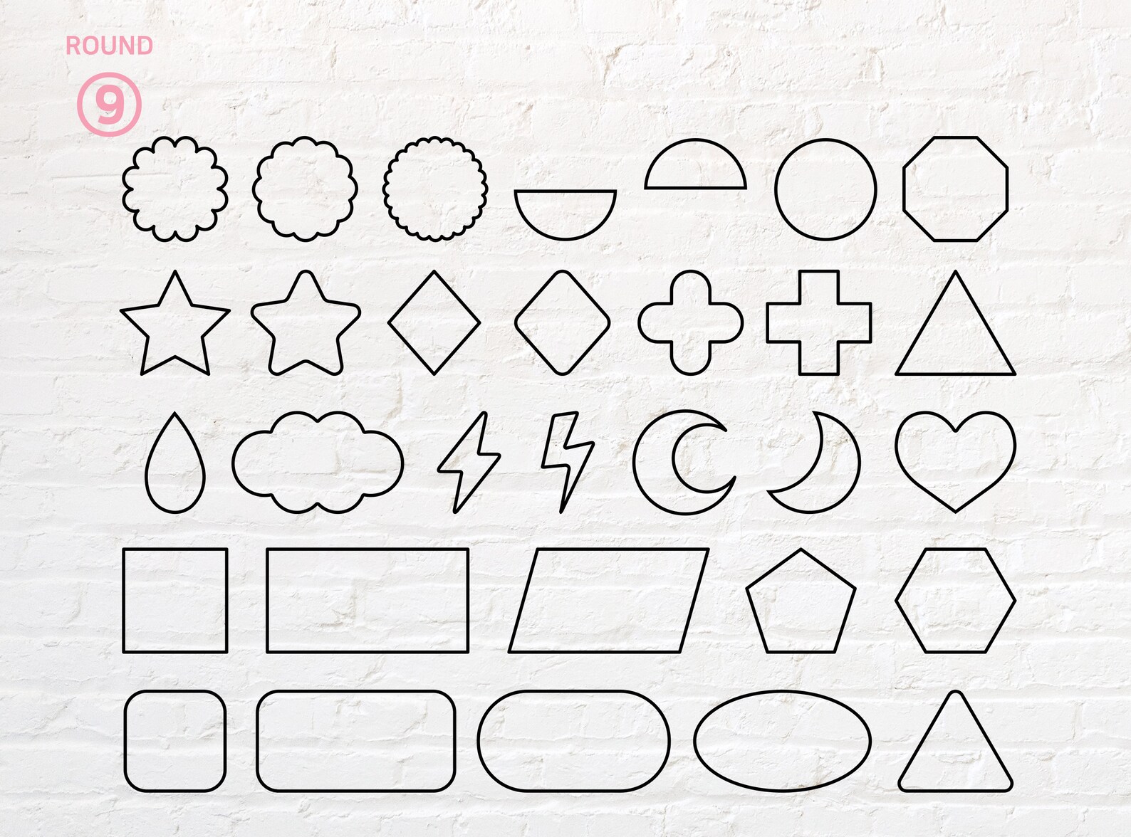 Printable Shape Outlines Printable Shape Outlines