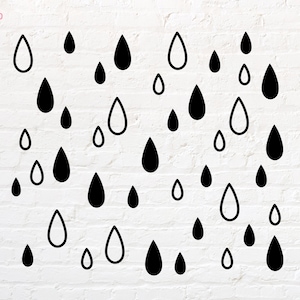 Rain pattern svg, png, dxf, eps, pdf