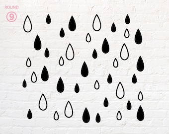 Rain pattern svg, png, dxf, eps, pdf