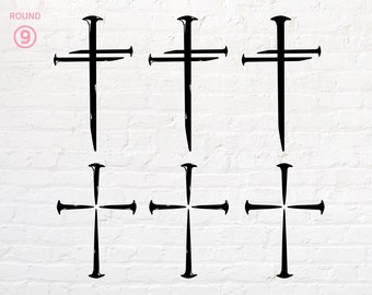 Nail Cross svg, png, dxf, eps, pdf