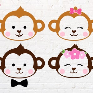 Monkey Face svg, png, dxf, eps, pdf