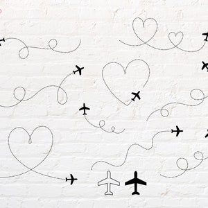 Airplane line svg, png, dxf, eps, pdf