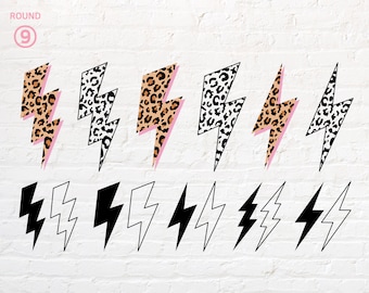 Lightning svg, Leopard Lightning svg png, dxf, eps, pdf